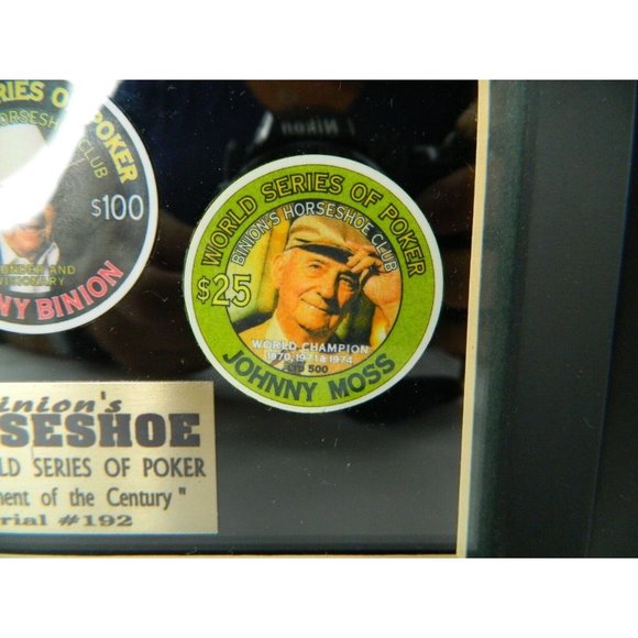 Binions 1999 World Series Poker Casino Chip Set Stu Ungar Johnny Moss B Binion - Picture 5 of 12
